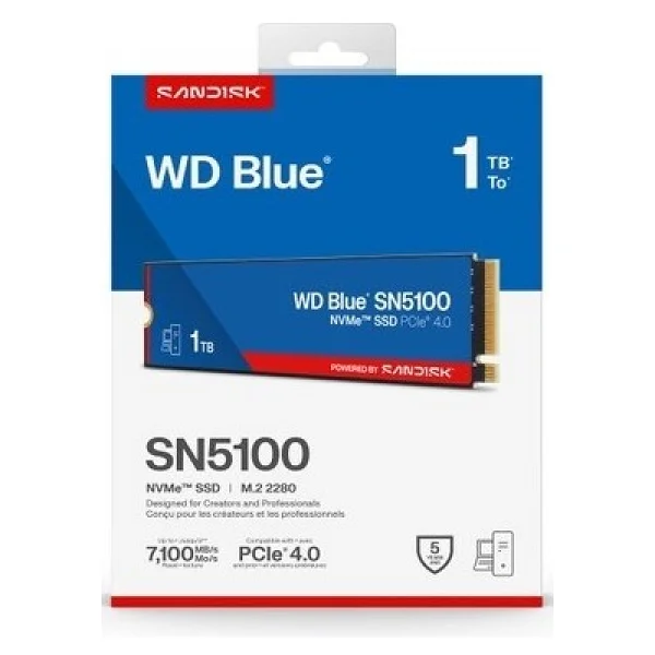 Western Digital Blue Sn5100 Wds100t5b0e Pcı-Express 4.0 1 TB M.2 SSD - Görsel 8