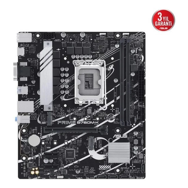 Asus Prime B760m-K D4 Intel Lga1700 DDR4 Micro Atx Anakart - Görsel 7