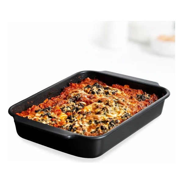 Greenpan Thermolon Yüzey Fırın Tepsisi 33x22.5 Cm - Sağlıklı Yapışmaz & Dayanıklı Karbon Çelik - 33x22,5 Cm - Siyah - Gri - Görsel 10