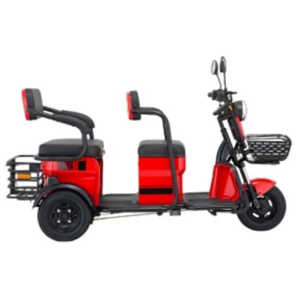 E-Mon Mona 1300 W 3 Tekerlekli Elektrikli Motosiklet Kırmızı - Görsel 4