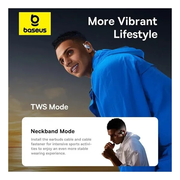 Baseus Eli Sport 1 TWS Open Ear Bluetooth Kulaklık - Görsel 4