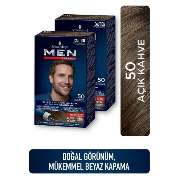 Men Perfect 70 Koyu Kahve 2 Adet Erkek Saç Boyası - Görsel 9