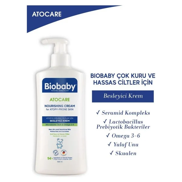 Biobaby Atocare Besleyici Krem 500 Ml - Görsel 10