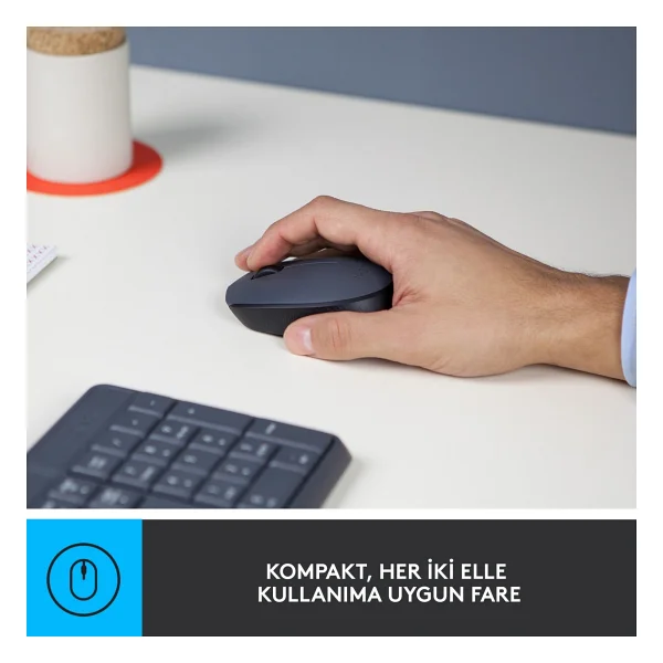Logitech Mk235 920-007925 Kablosuz Klavye Mouse Seti - Görsel 2