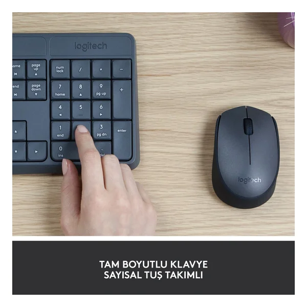 Logitech Mk235 920-007925 Kablosuz Klavye Mouse Seti - Görsel 3