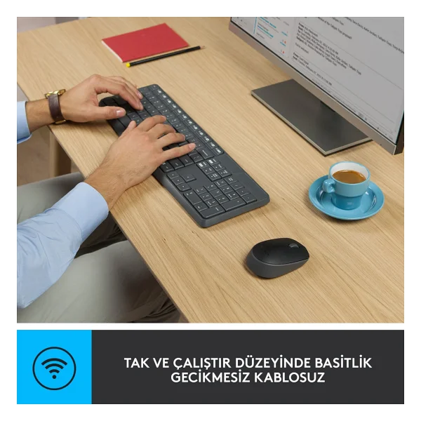 Logitech Mk235 920-007925 Kablosuz Klavye Mouse Seti - Görsel 4