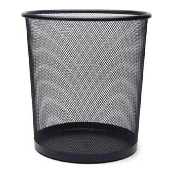 Mas 854 10 Lt Metal Tam Perforeli Gri Çöp Kovası - Görsel 3