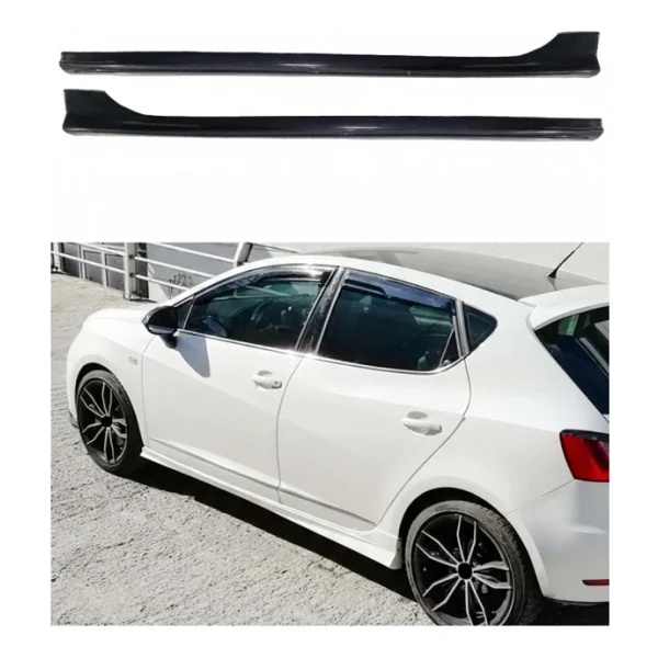 Seat Ibiza 4 Kapı Uyumlu Yan Marşpiyel Takımı - Sportif Görünüm, Abs Plastik Malzeme - Görsel 3