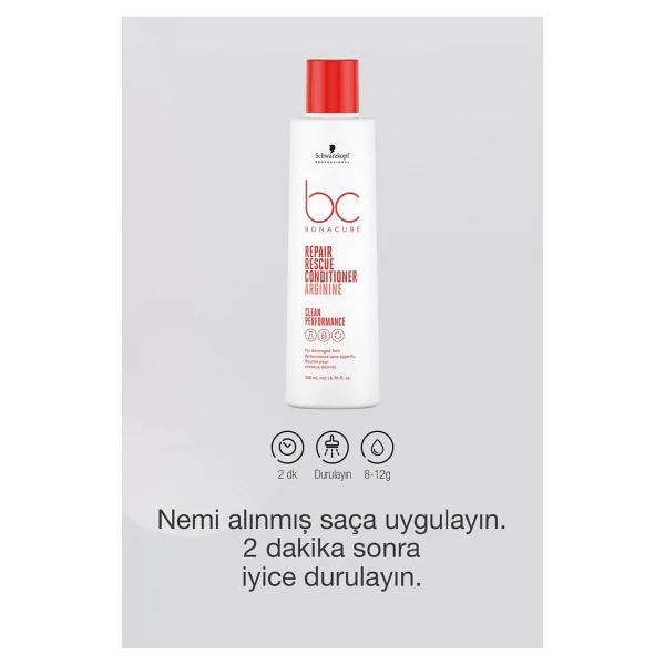 Schwarzkopf Bonacure Bc Clean Acil Kurtarma 200 ml Saç Kremi - Görsel 10