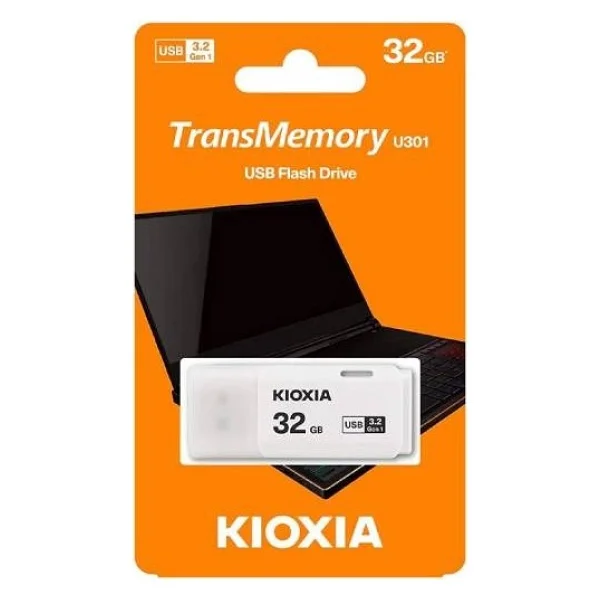 Kioxia 32gb U301w USB 3.2 Gen 1 Flash Bellek Beyaz - Görsel 2