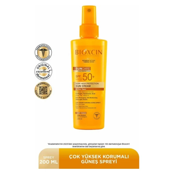 Bioxcin Sun Care Spf 50 Yüz Güneş Bakım Seti 50 Ml Kuru Ve Normal Cilt + Vücut Güneş Spreyi 200 Ml - Görsel 2