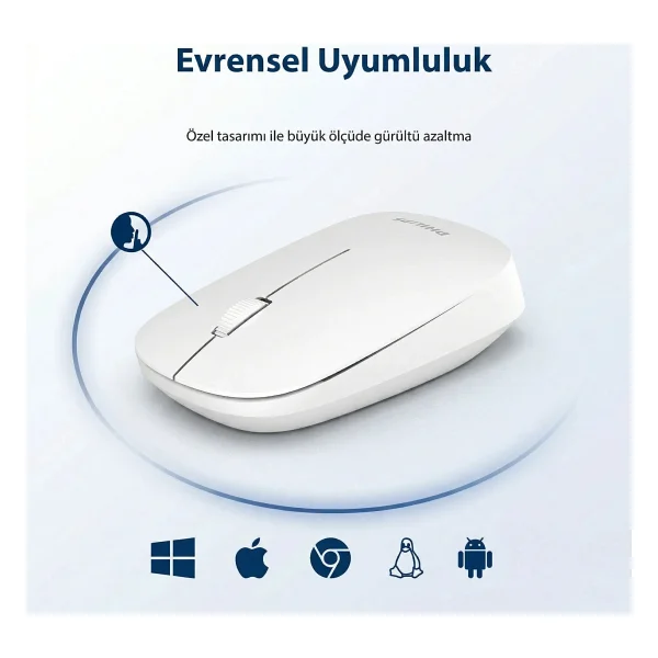 Philips Spk7438 Beyaz Optik Kablosuz Mouse - Görsel 7