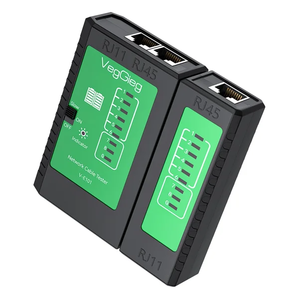 Veggieg Rj45 Rj11 Uyumlu Cat6 Cat7 Cat8 Poe Destekli Network Ethernet Kablo Test Cihazı - Görsel 7