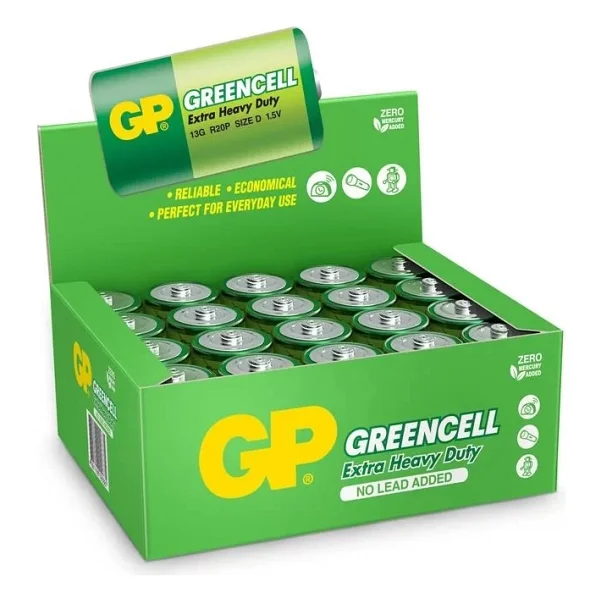Gp Greencell Gp13g R20 20'li Çinko D Büyük Pil - Görsel 7