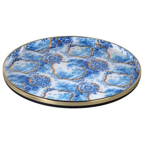 Lucky Art Blue Heritage 41 Cm Tepsi - Görsel 3