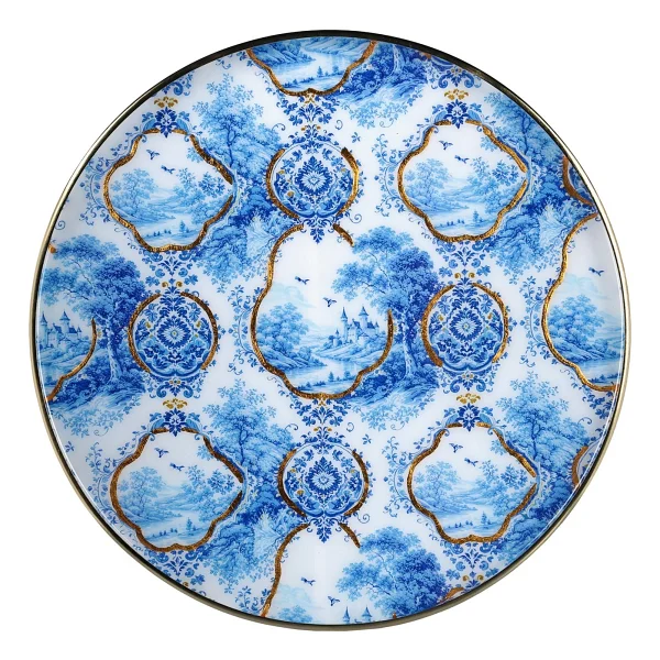 Lucky Art Blue Heritage 41 Cm Tepsi - Görsel 2