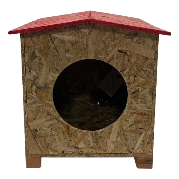Reyo Kedi Evi Dış Ortam Uygun Ahşap Kedi Evi Osb 39X37x34 Cm - Cat08 - Görsel 3