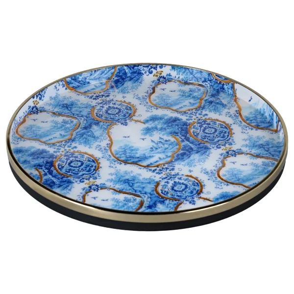 Lucky Art Blue Heritage 36 Cm Tepsi - Görsel 3