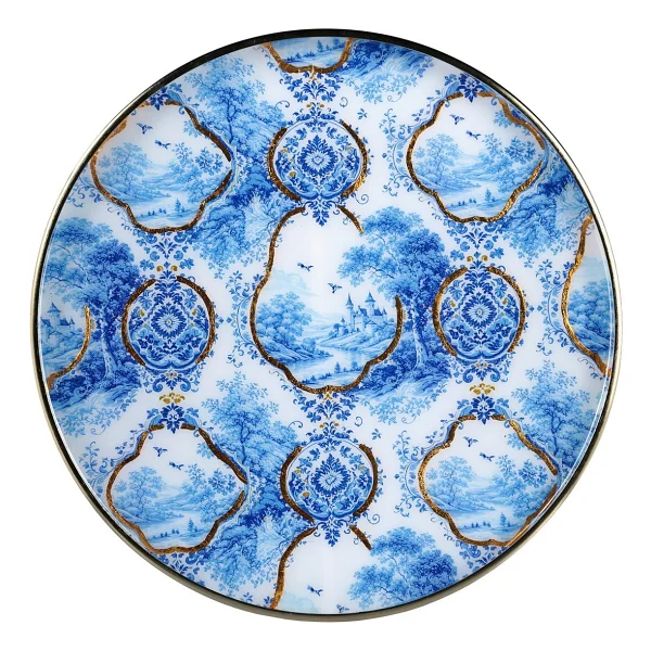 Lucky Art Blue Heritage 36 Cm Tepsi - Görsel 2