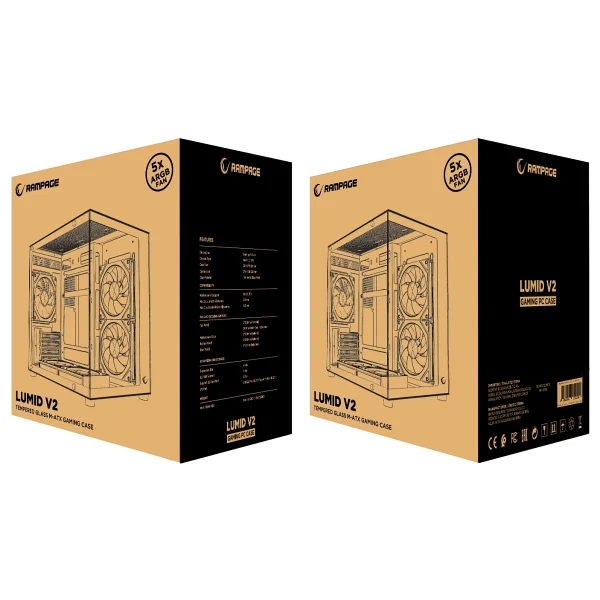 Rampage Lumid V2 Argb Fanlı 750 W Micro Atx Oyuncu Kasası - Görsel 6