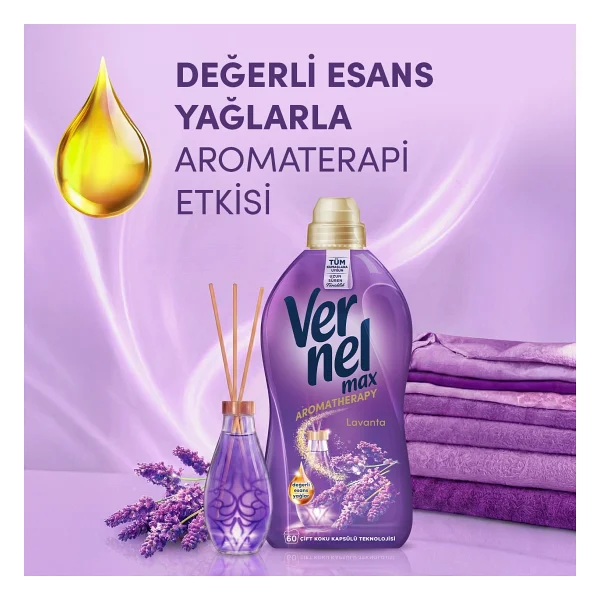 Vernel Max Taze Lavanta Yumuşatıcı 60 Yıkama 1.44 Lt - Görsel 7