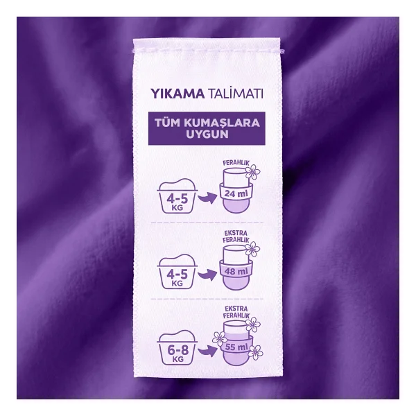 Vernel Max Taze Lavanta Yumuşatıcı 60 Yıkama 1.44 Lt - Görsel 3