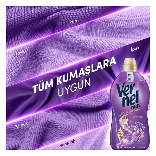 Vernel Max Taze Lavanta Yumuşatıcı 60 Yıkama 1.44 Lt - Görsel 5