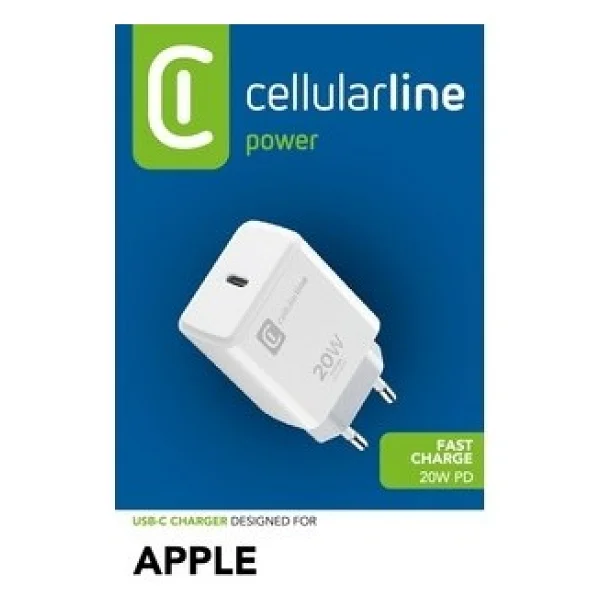 Cellularline Achıphusbcpd20ww 20w Type-C Ev Şarj Adaptörü - Görsel 10