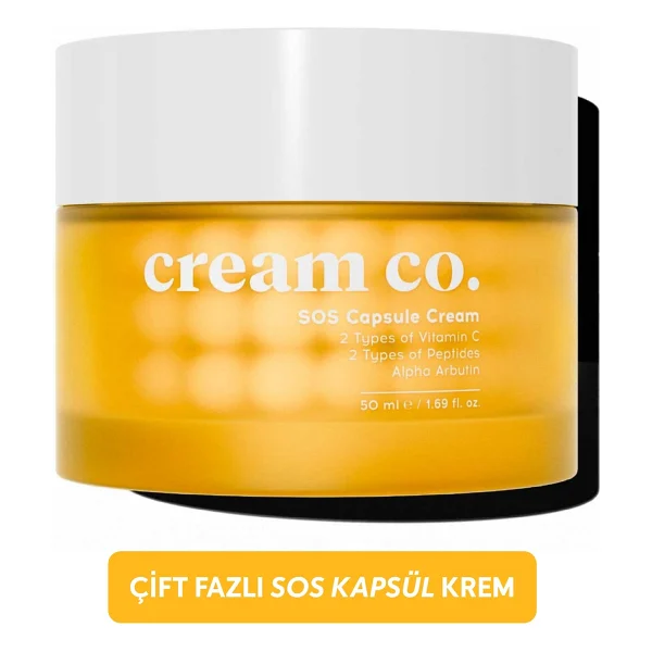 Cream Co. Sos Ton Eşitleyici Aydınlatıcı Kapsül 50 Ml Nemlendirici Krem - Görsel 2