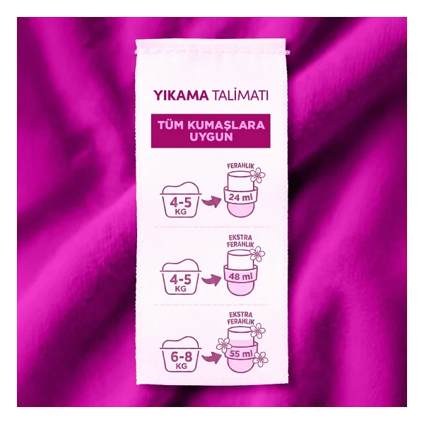 Vernel Max Taze Gül Yumuşatıcı 60 Yıkama 1.44 Lt - Görsel 3