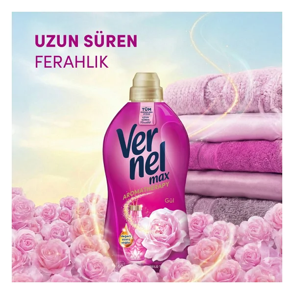 Vernel Max Taze Gül Yumuşatıcı 60 Yıkama 1.44 Lt - Görsel 8