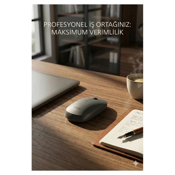 Philips Spk7438 Gri Optik Kablosuz Mouse - Görsel 8