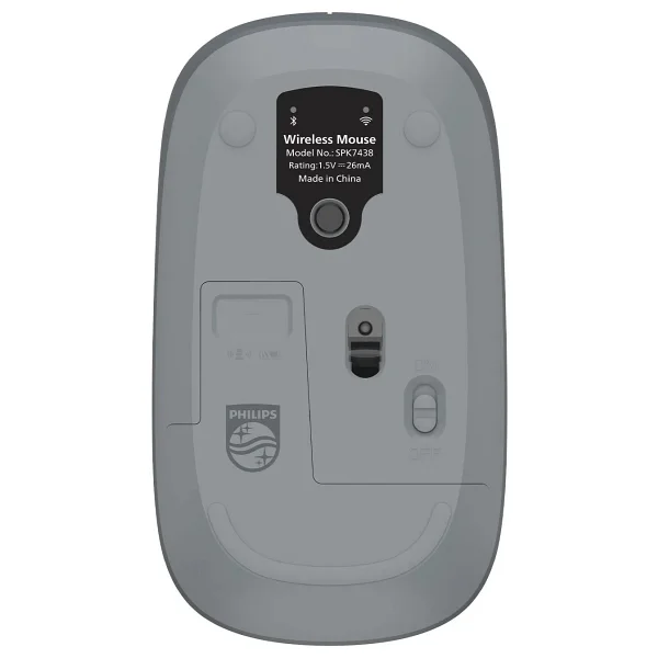Philips Spk7438 Gri Optik Kablosuz Mouse - Görsel 9