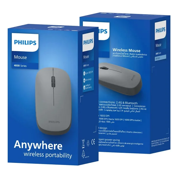 Philips Spk7438 Gri Optik Kablosuz Mouse - Görsel 10