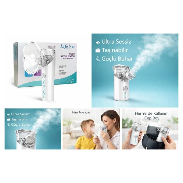 Life Net S600b Taşınabilir Mesh Nebulizatör - Görsel 2
