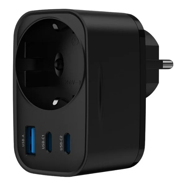 Linktech G854 30 W Siyah Hızlı Şarj Adaptörü - Görsel 2