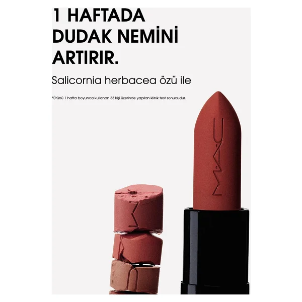 M.A.C Powder Kiss Hazy Matte Nemlendirici Etkili Likit Ruj - Görsel 3