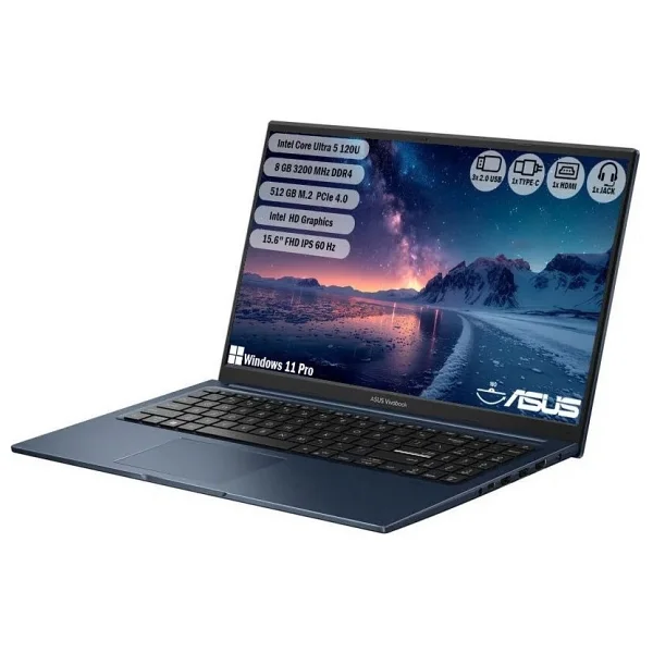 Asus Vivobook 15 X1504va-Bq4126w Core 5 120u 8 GB 512 GB SSD Intel Graphics 15.6" Full HD Notebook - Görsel 3