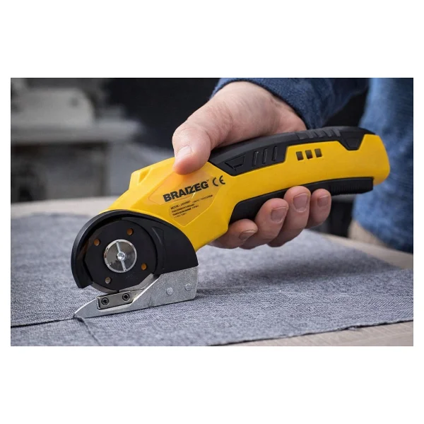 Branzeg Şarjlı Kumaş Kesme Makinesi 10 W Güç İle 100 Mm Kesme Kapasitesi Pürüzsüz Kesim İçin - Görsel 2