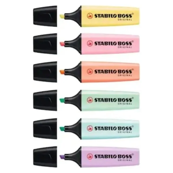 Stabilo Boss Orginal Pastel 6'lı Fosforlu Kalem - Görsel 9