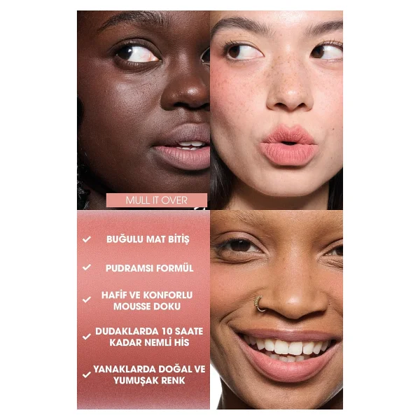 M.A.C Powder Kiss Lip & Cheek Mousse Likit Ruj - Görsel 2