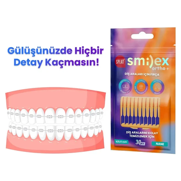 Splat Smilex Ortho 0.5 Mm 30'lu Arayüz Fırçası - Görsel 9