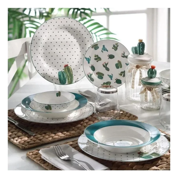 Pierre Cardin Cactus 41 Parça 6 Kişilik Kahvaltı Takımı - Görsel 2