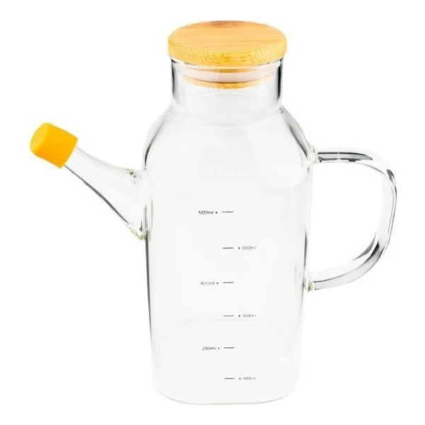Bambum Petto Bambu Kapaklı 600 Ml Yağdanlık - Görsel 5