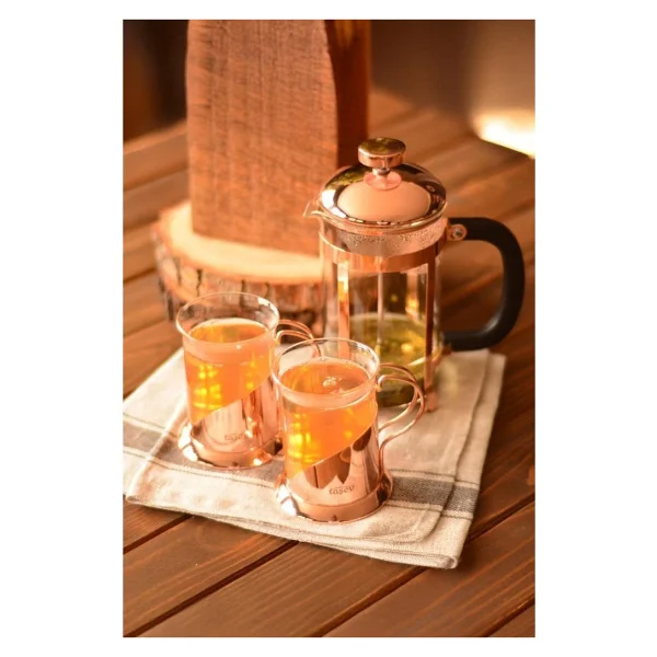 Taşev T0414 Holmes 600 Ml French Press Set - Görsel 4