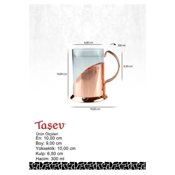 Taşev T0414 Holmes 600 Ml French Press Set - Görsel 6
