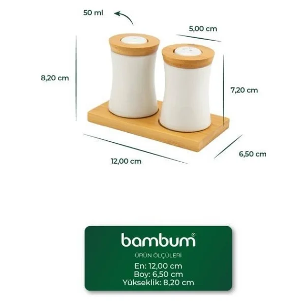 Bambum Chav 50 Ml 2'li Tuzluk Biberlik - Görsel 4