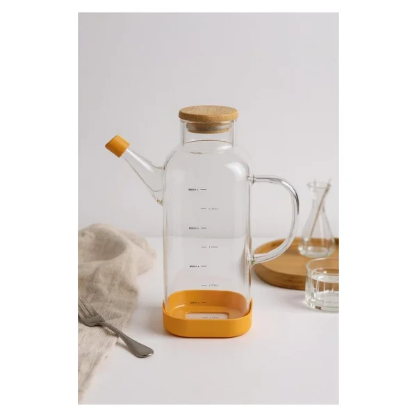 Bambum Petto Bambu Kapaklı 800 Ml Yağdanlık - Görsel 7