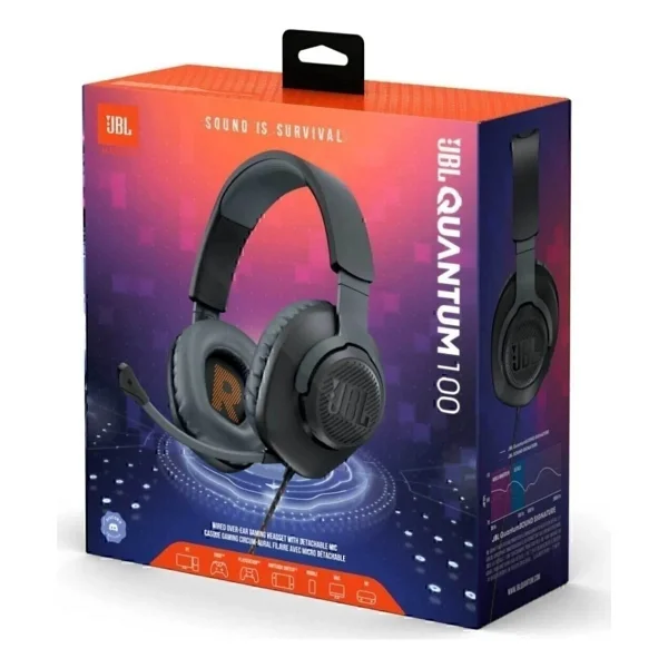 Jbl Quantum 100 Siyah Kablolu Kulak Üstü Oyuncu Kulaklığı - Görsel 8