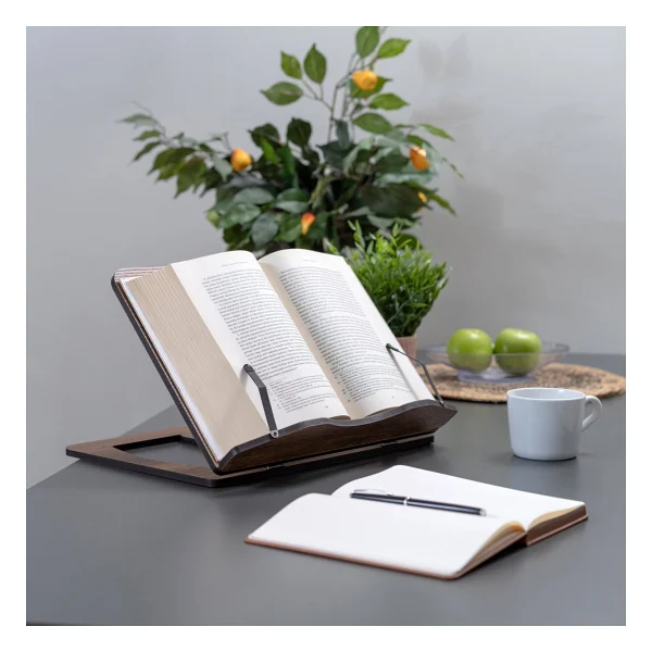 Vigo Wood Kitap Okuma Standı Büyük Boy (Antik) - Görsel 2